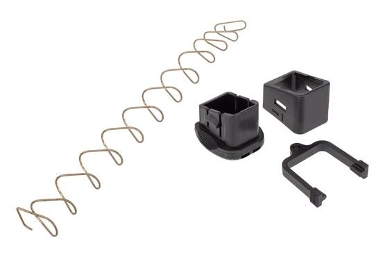 Ghost Inc MOAB Glock Magazine Extension Plus 6 is black in color